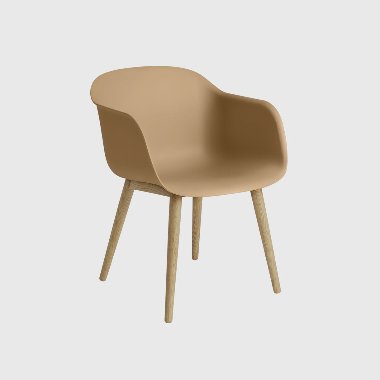 Fiber Armchair, Ochre & Oak