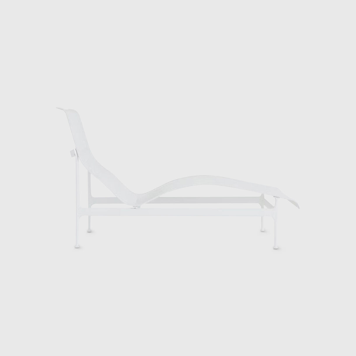 1966 Contour Chaise Lounge, White White
