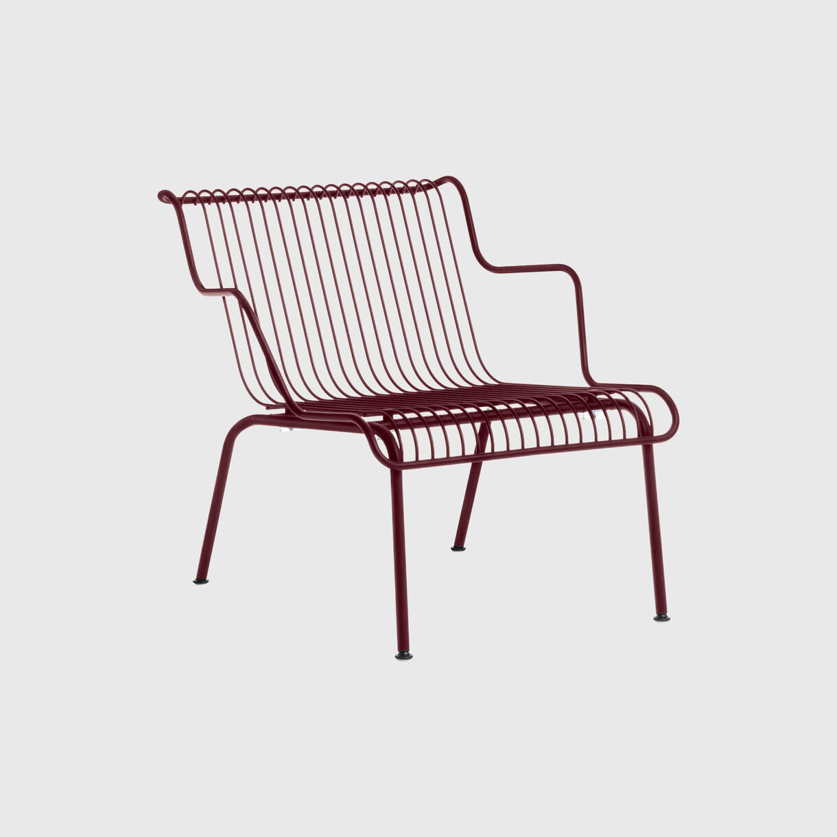 South Low Armchair, Red Bordeaux