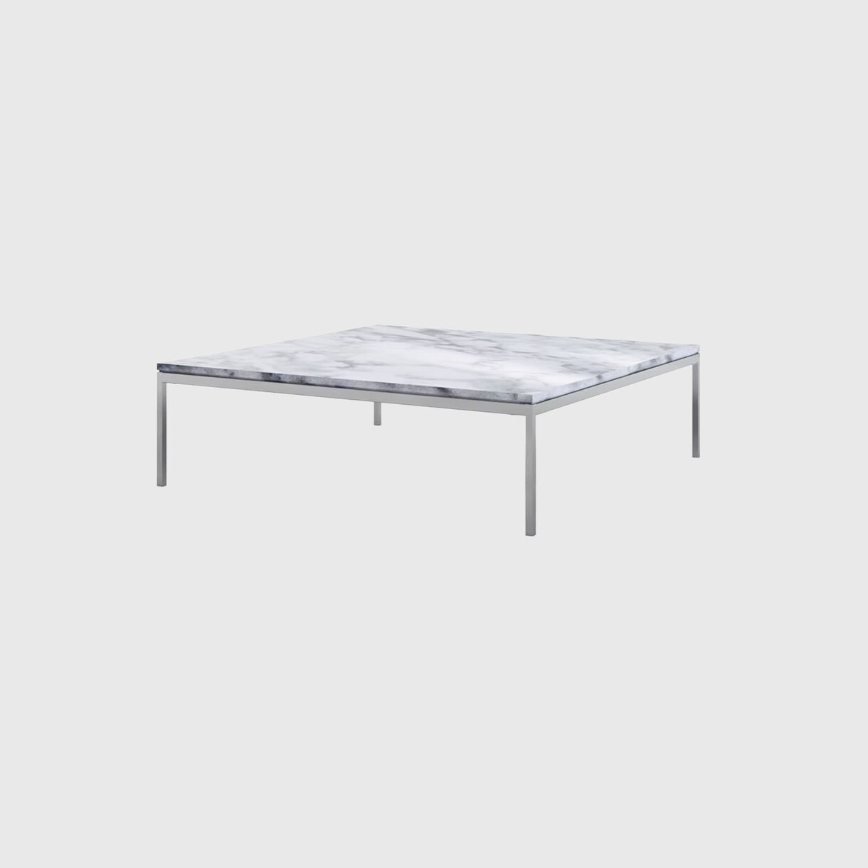 Florence Knoll Coffee Table, Square, Arabescato, 1200
