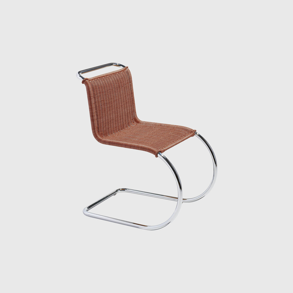 MR Side Chair, Dark Rattan
