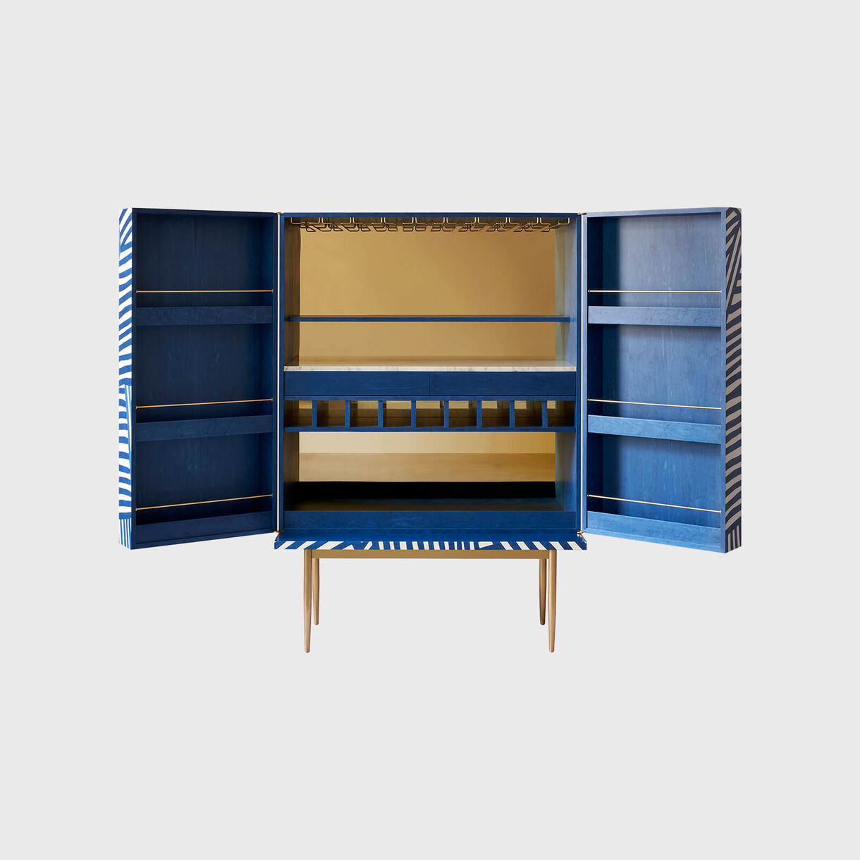 Inky Dhow Large Bar Cabinet