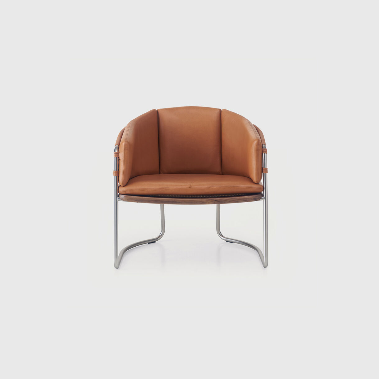 Geometric Armchair in Leather