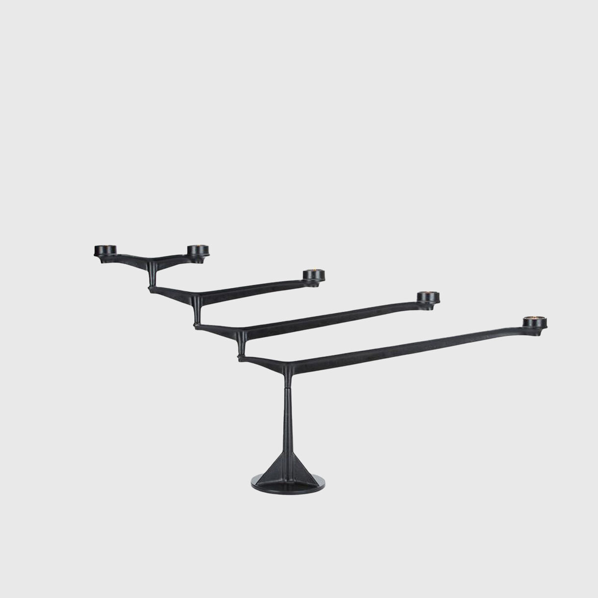 Spin Candelabra, Large, Black