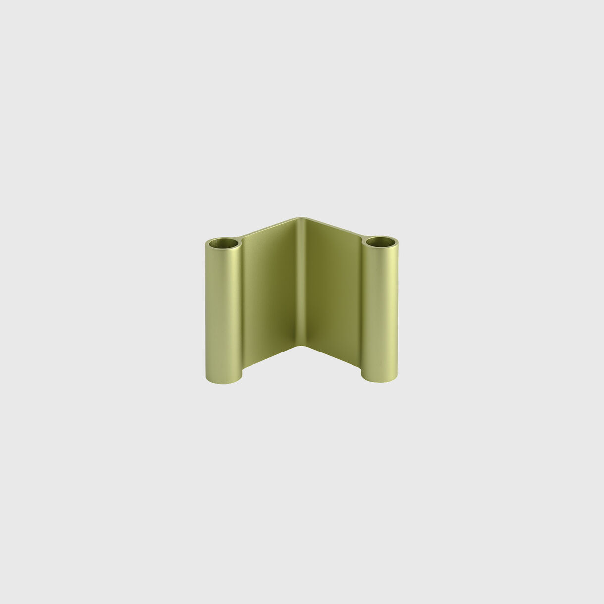 Pair Candleholder, Small, Green