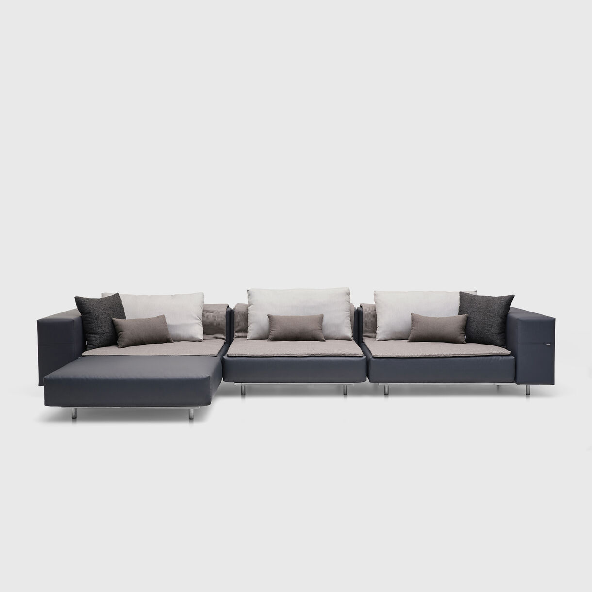 Walrus Lovely Lounger Sofa, London Grey