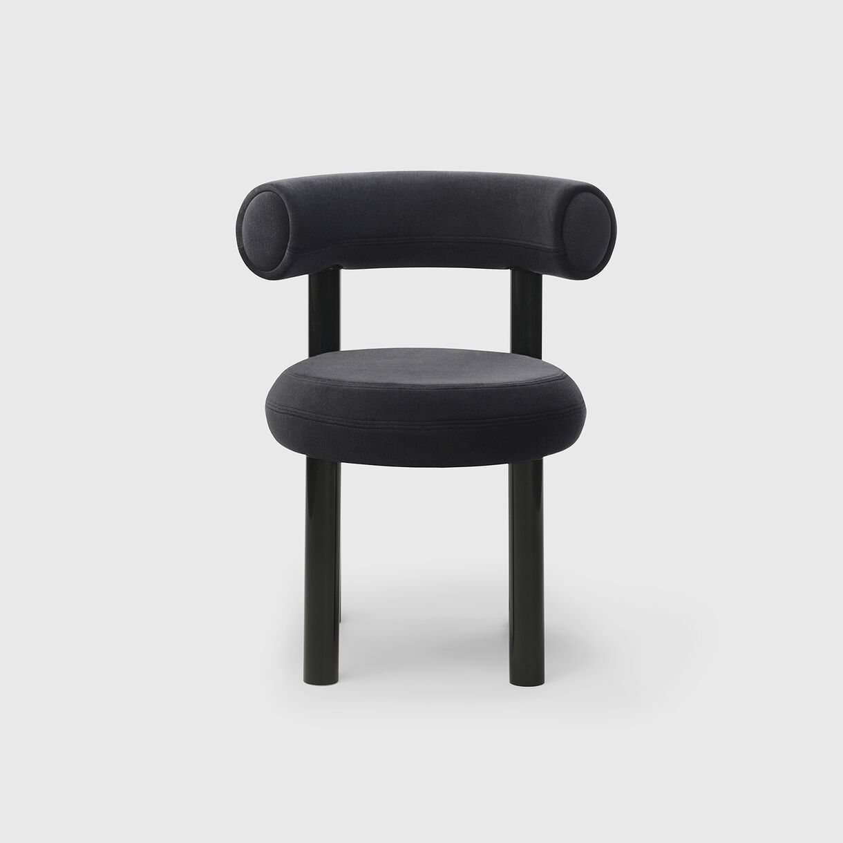 Fat Dining Chair, Gentle 2 - Dark Grey