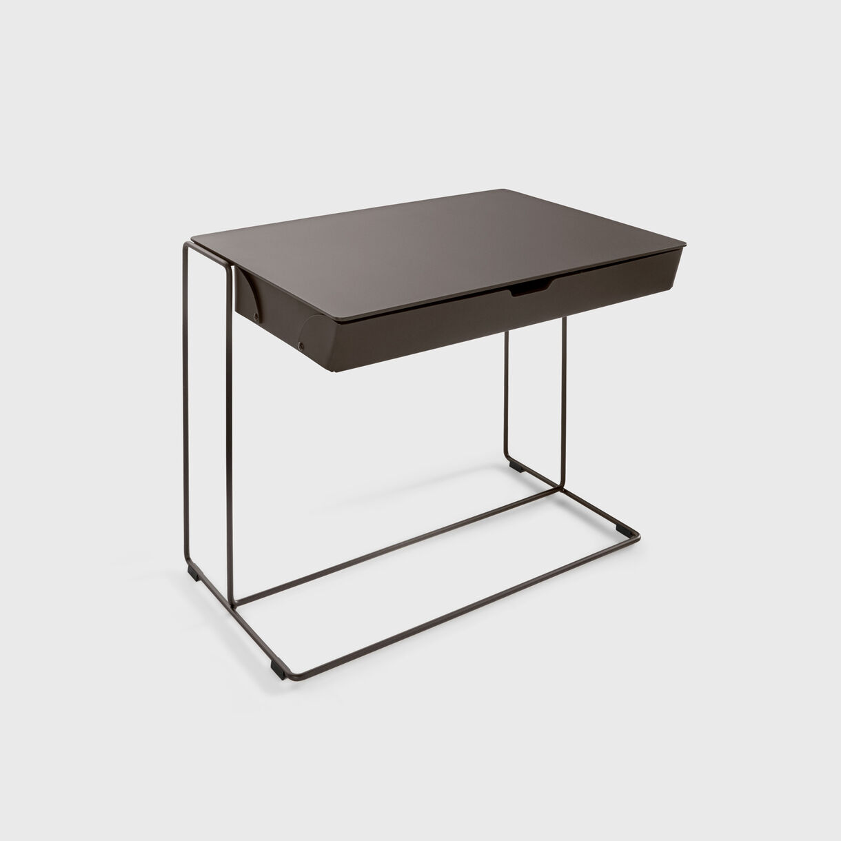 Oki Side Table Leather Case, Large, Bronze