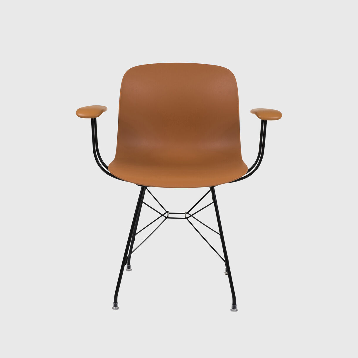 Troy Wireframe Armchair, Brown