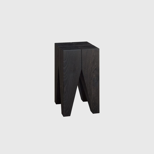 Edition Backenzahn™ Side Table, Black Oak