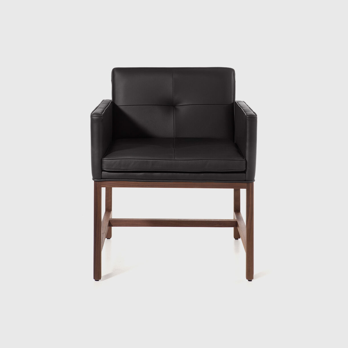 Wood Frame Armchair, Walnut (WN), Coach, Black (99999)
