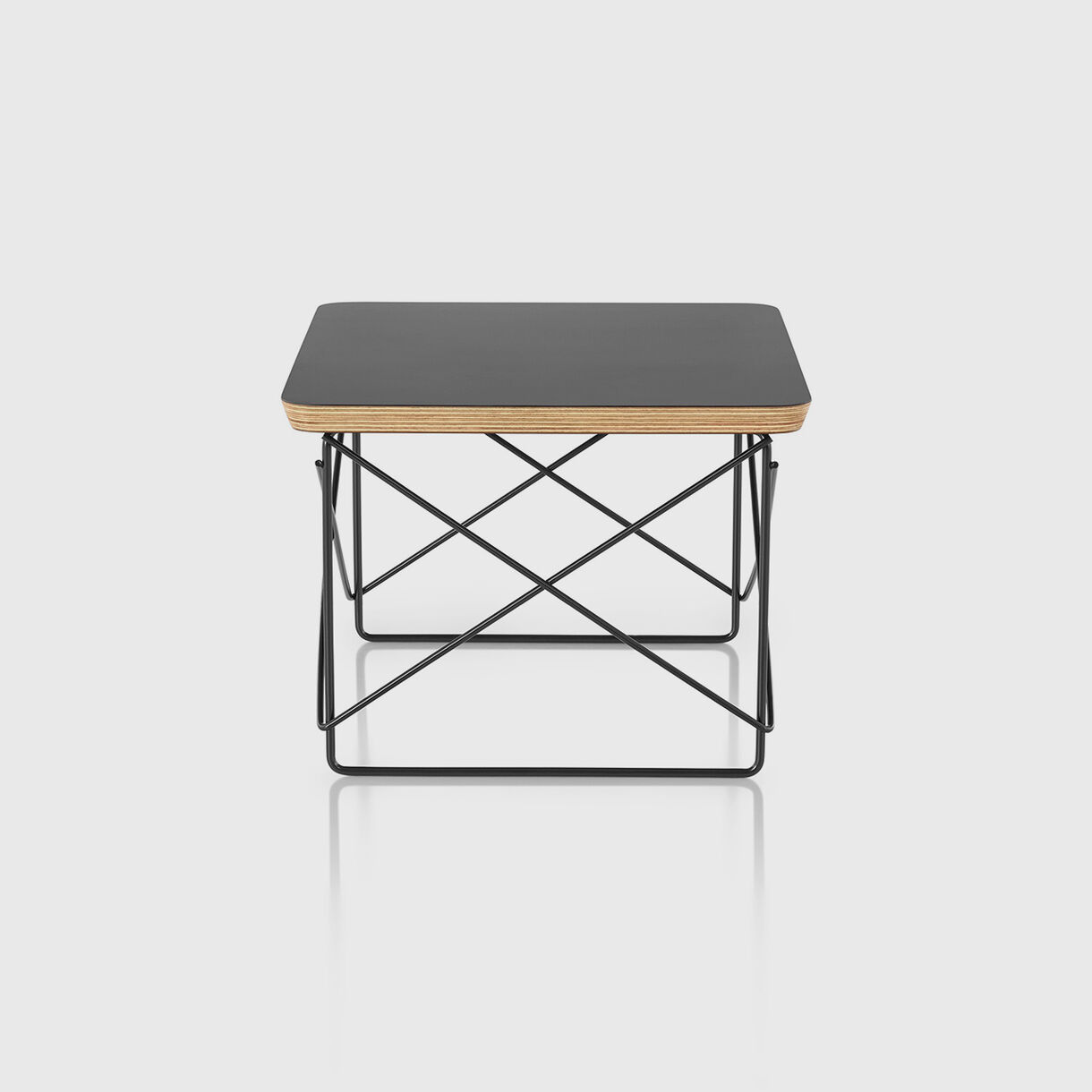 Eames Wire Base Low Table, Black