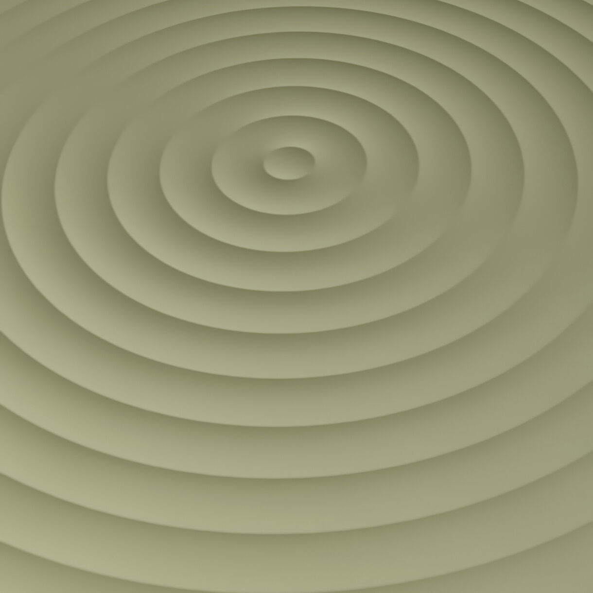 Groove Table, Round, Moss