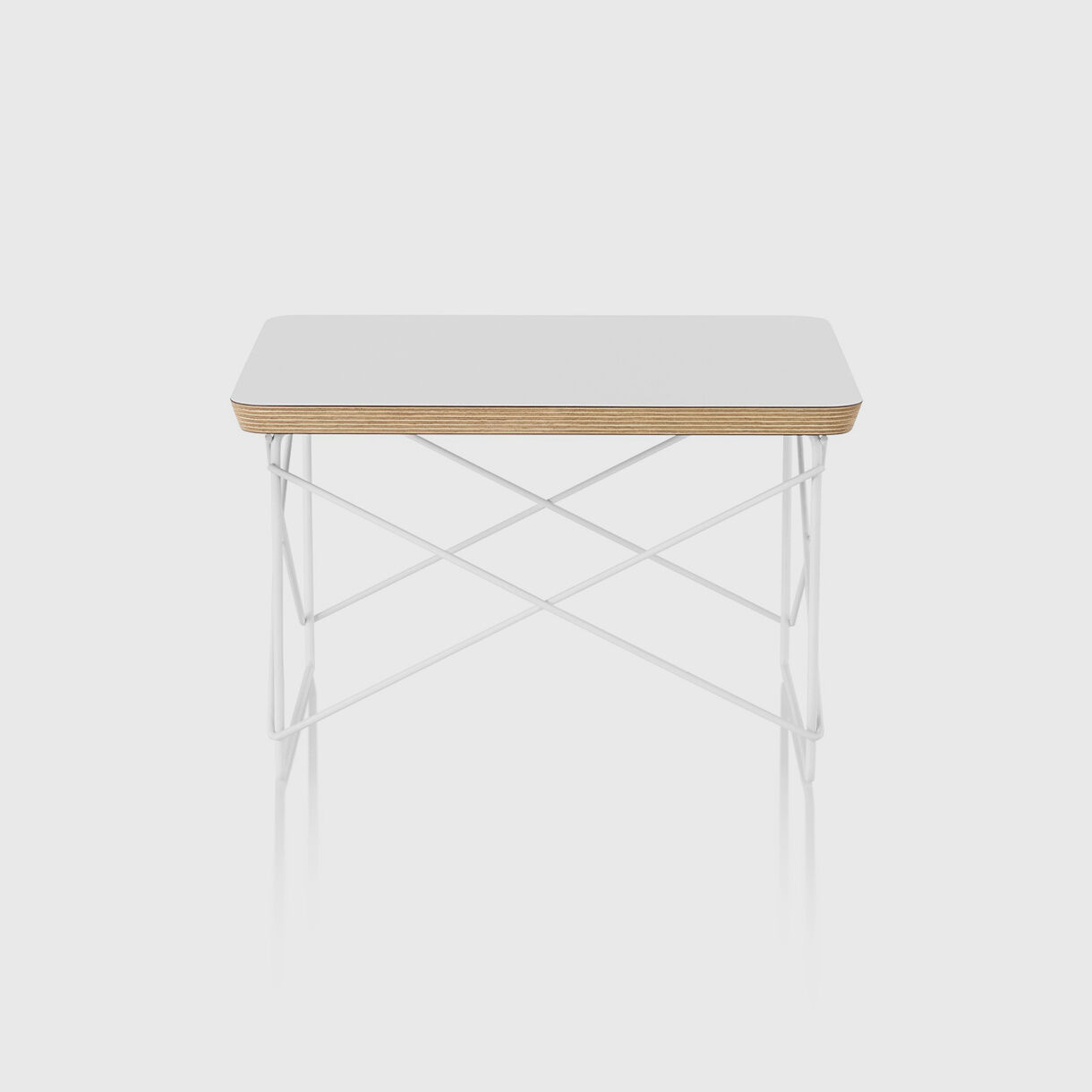 Eames Wire Base Low Table, White