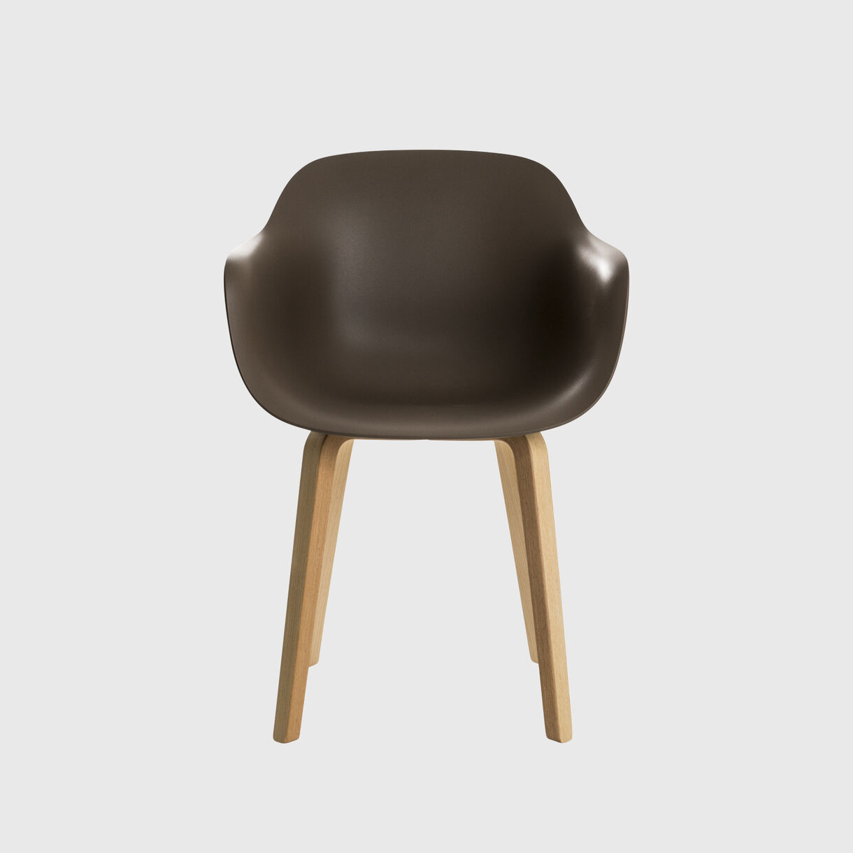 Substance Armchair, Plywood Legs, Grey Beige, Ash Natural