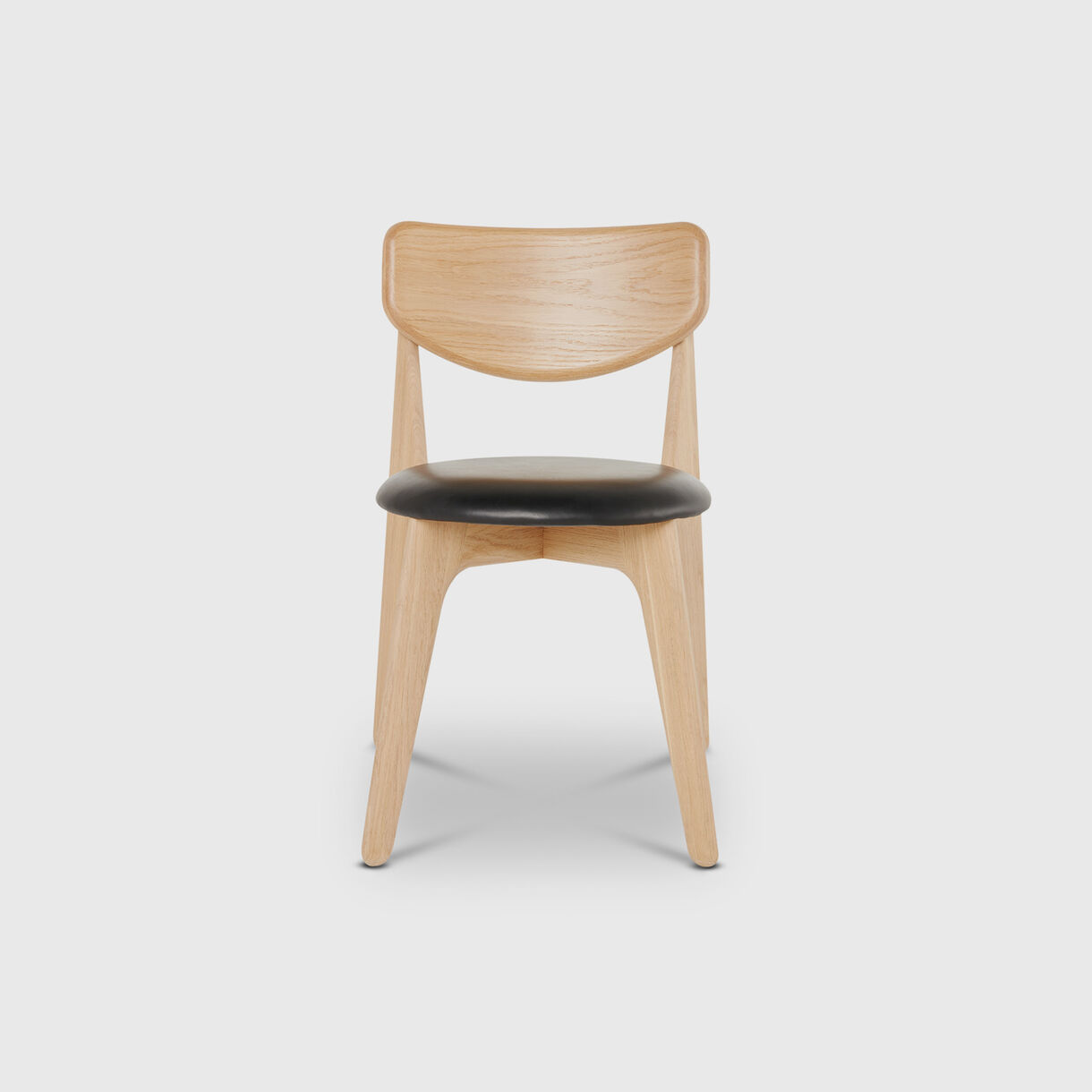 Slab Side Chair, Natural Oak, Upholstered