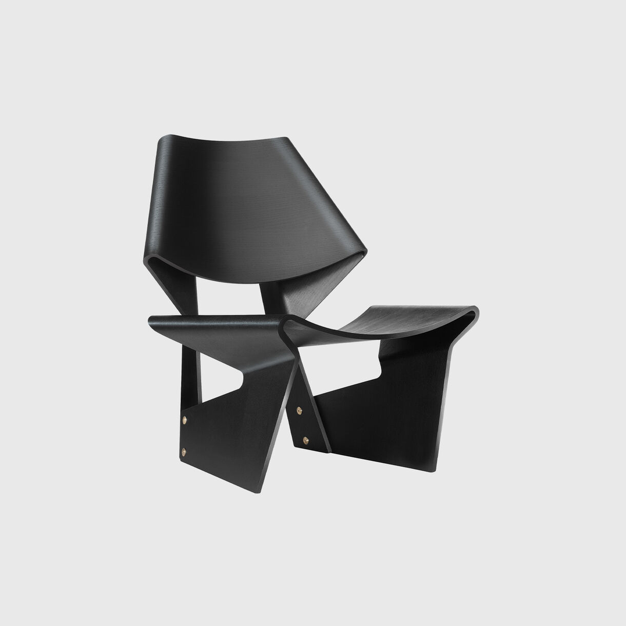 Bow Chair, Black Stained Ash