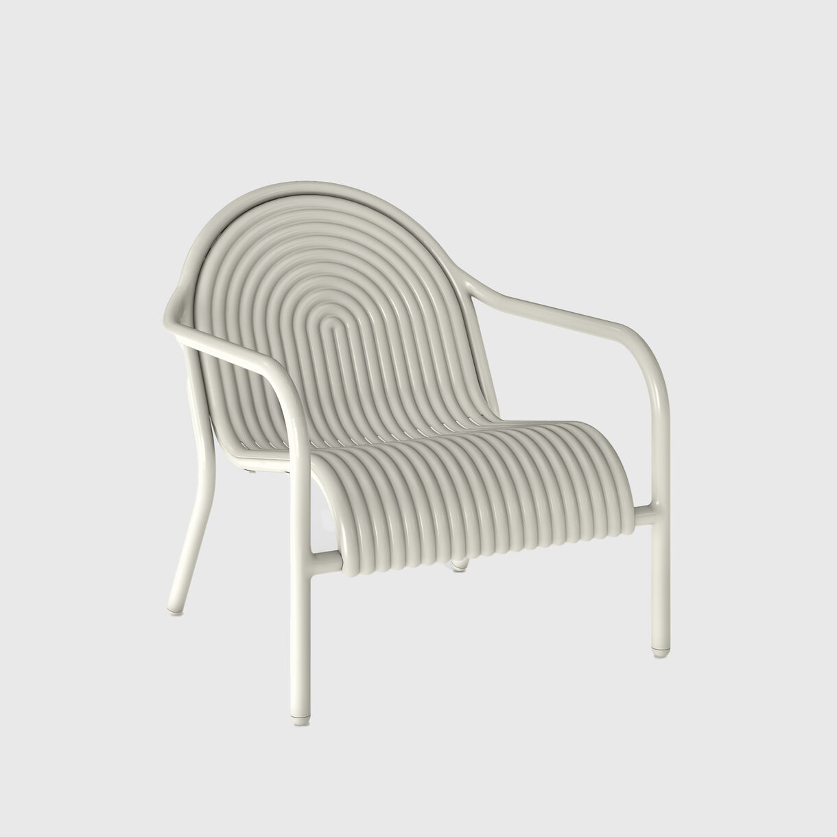 Groove Lounge Chair, Putty
