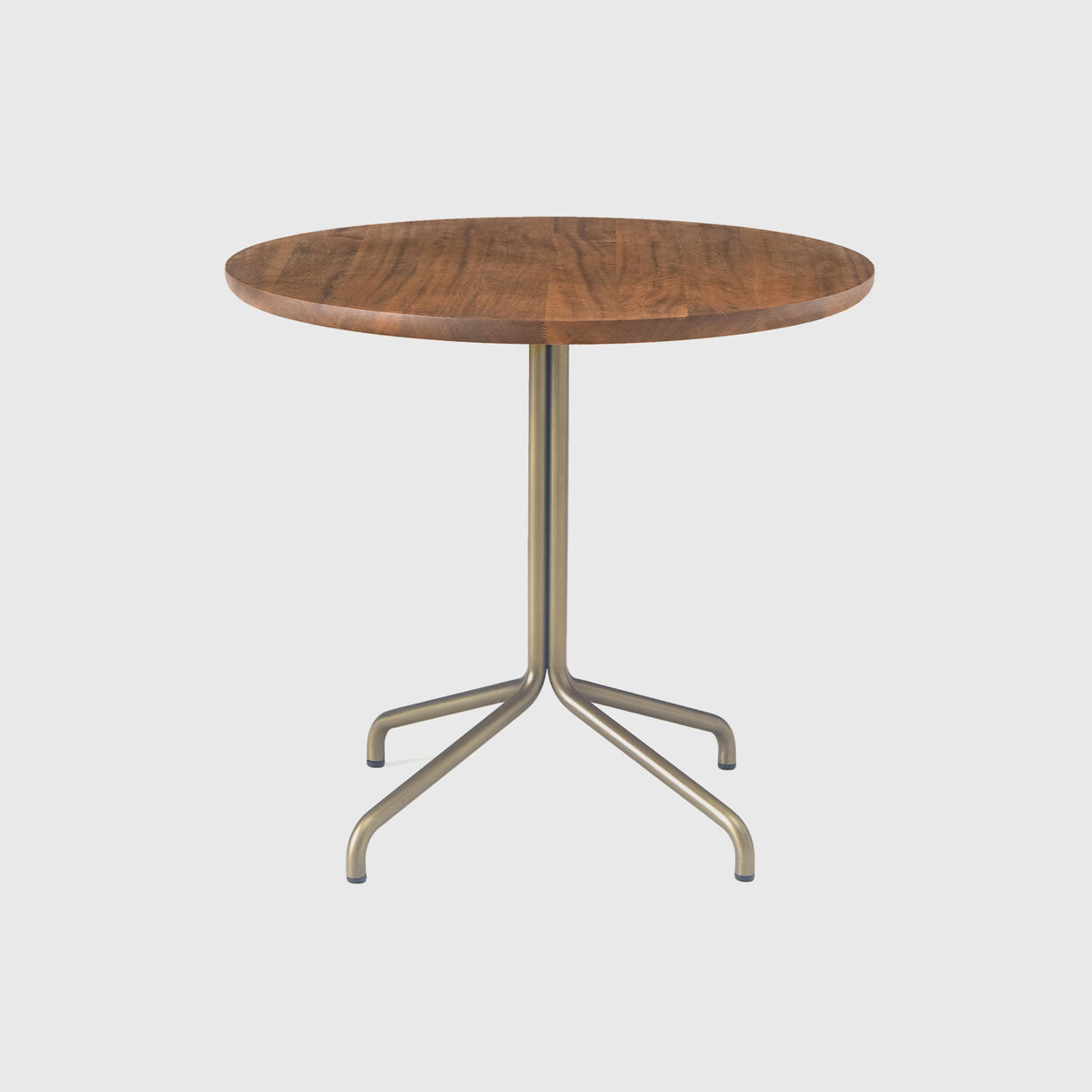 Bicorn Cafe Table, Walnut Bronze