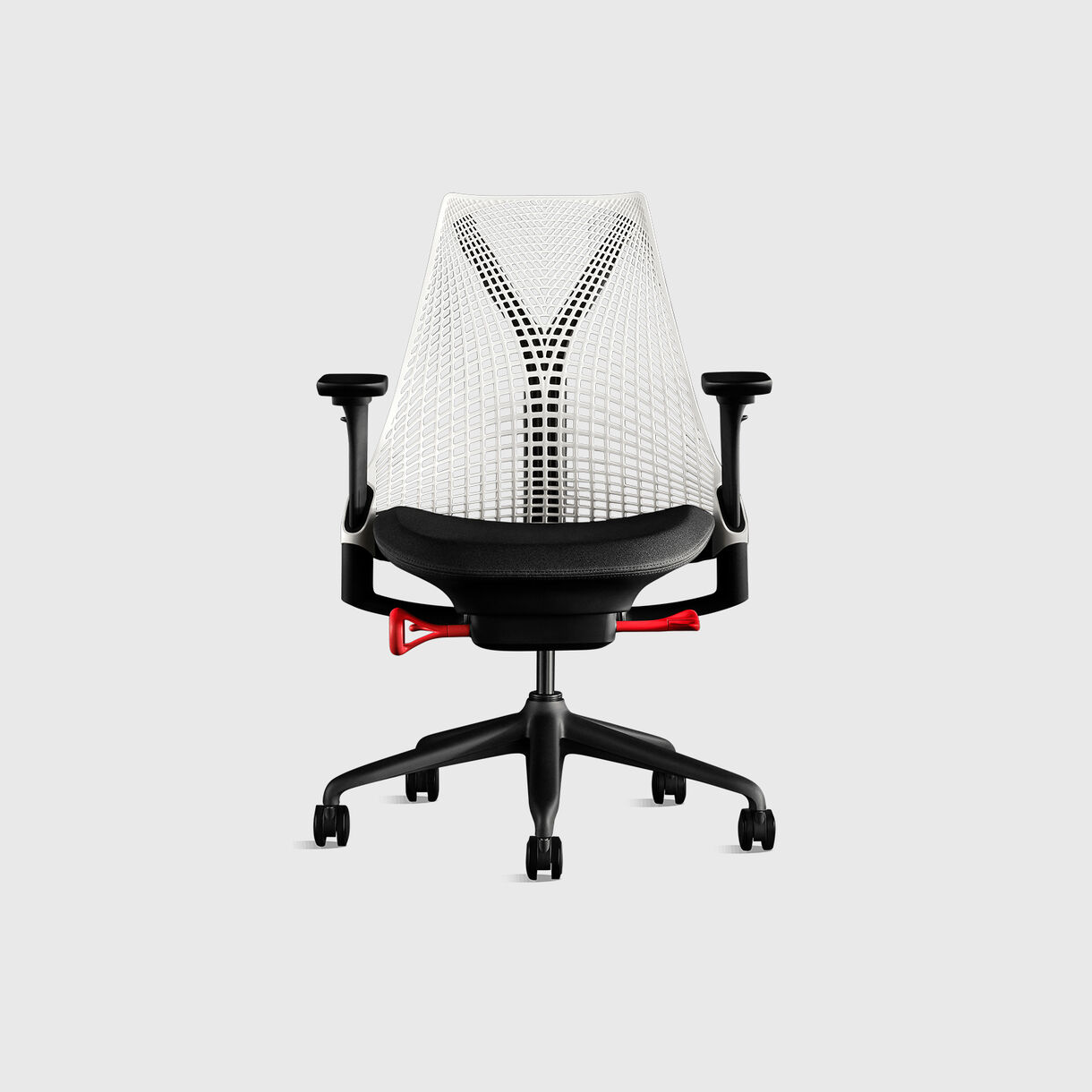 Sayl Gaming Chair, Studio White & Red