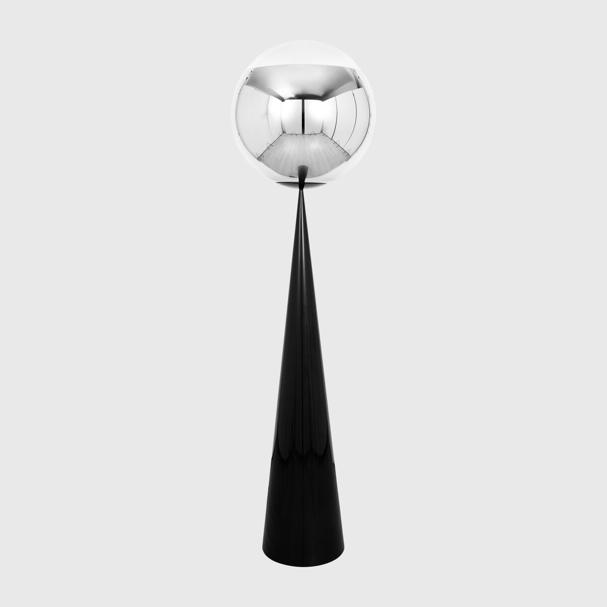 Mirror Ball Cone Fat Floor Lamp, Ø 500mm, Chrome
