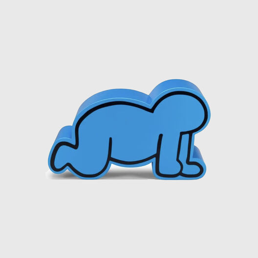 Blue Baby Pouf