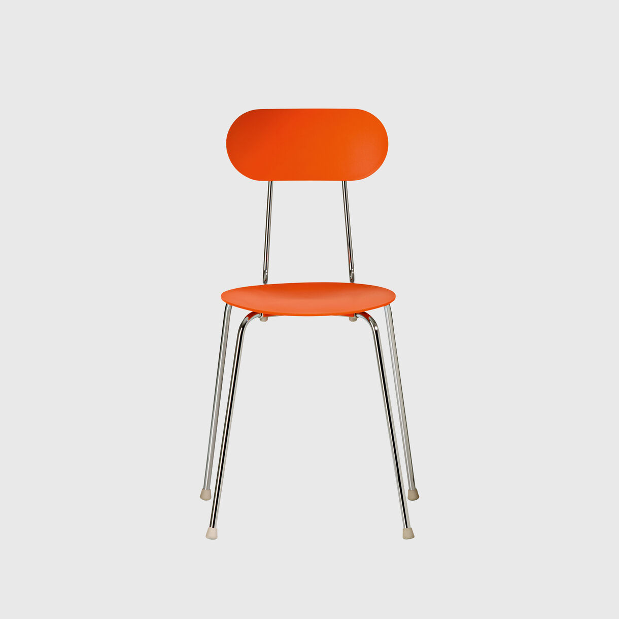 Mariolina Chair, Orange, Chrome