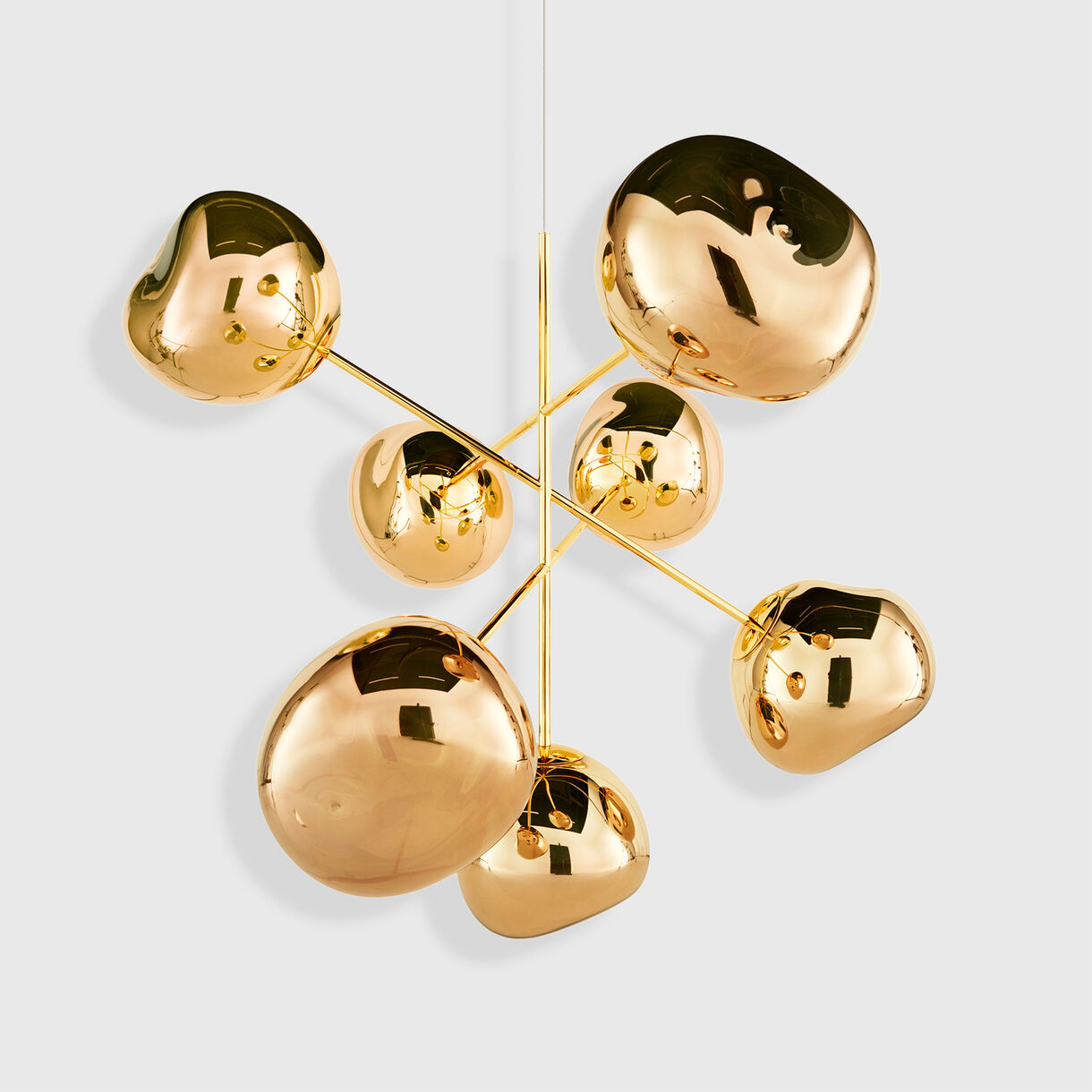 Melt Chandelier, Large, Gold