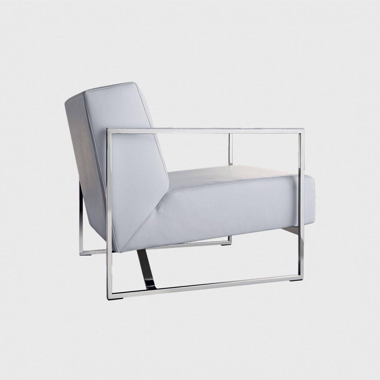 Sen Armchair, Back Quarter, Grey