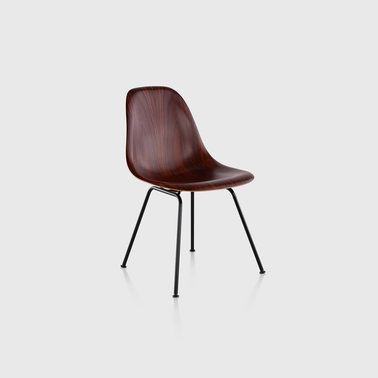 Eames Moulded Wood Side Chair, 4-Leg Base