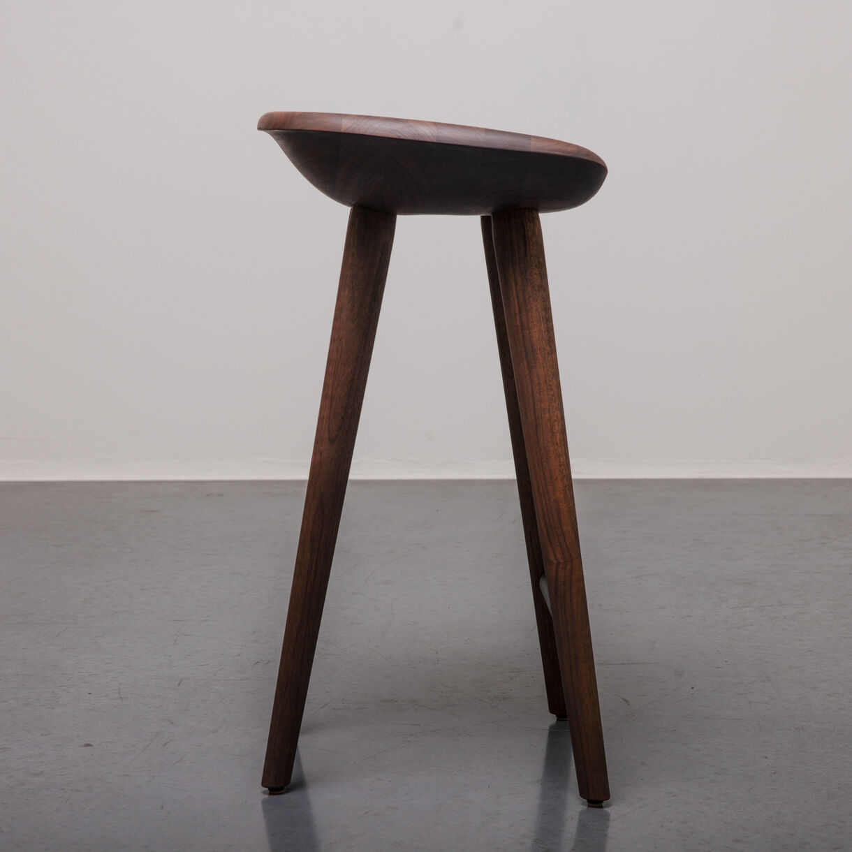 Tractor Stool, Counter Height, Walnut