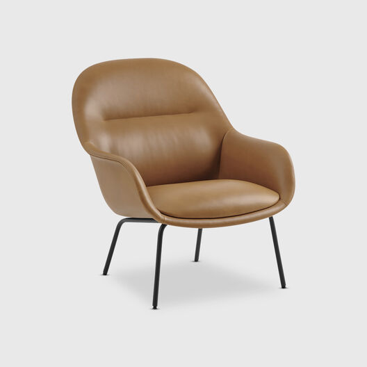 Fiber Lounge Armchair, Tube Base