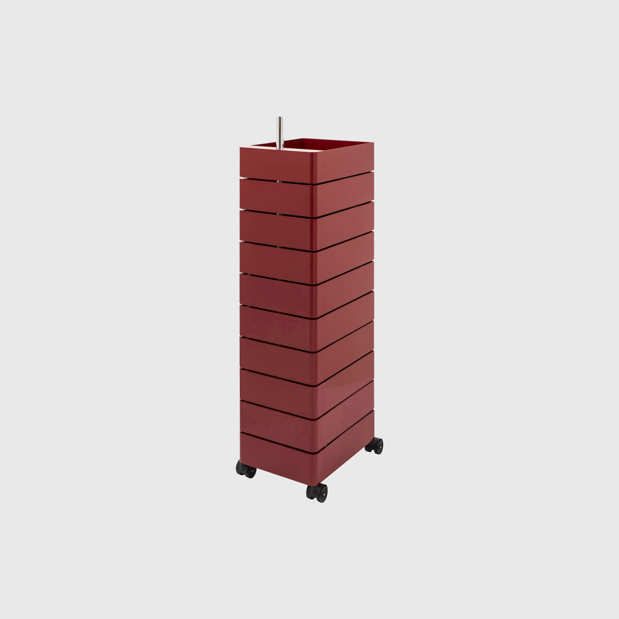 360° 10 Drawer Container, Red Bordeaux