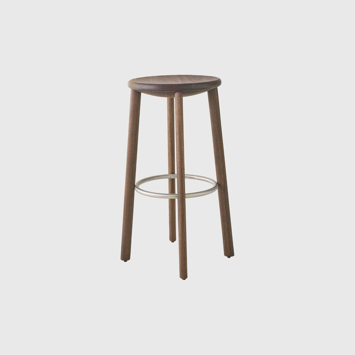 Bowl Stool, Bar Walnut