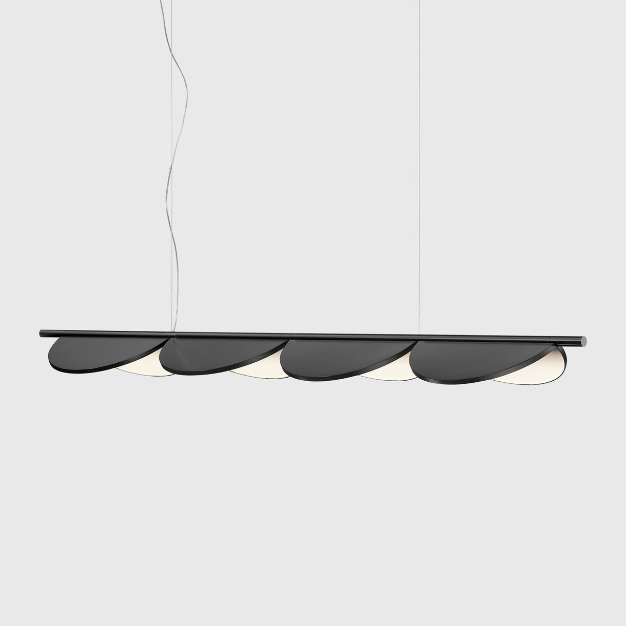 Almendra Linear S4 Suspension Lamp, Anthracite