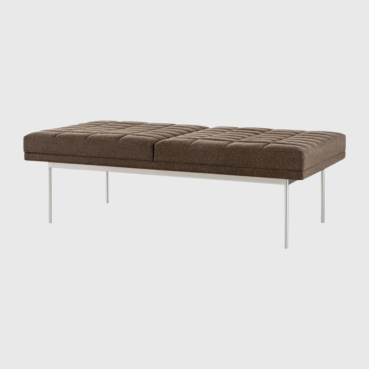 Tuxedo Component Lounge Bench, 2 Cushion, Brown