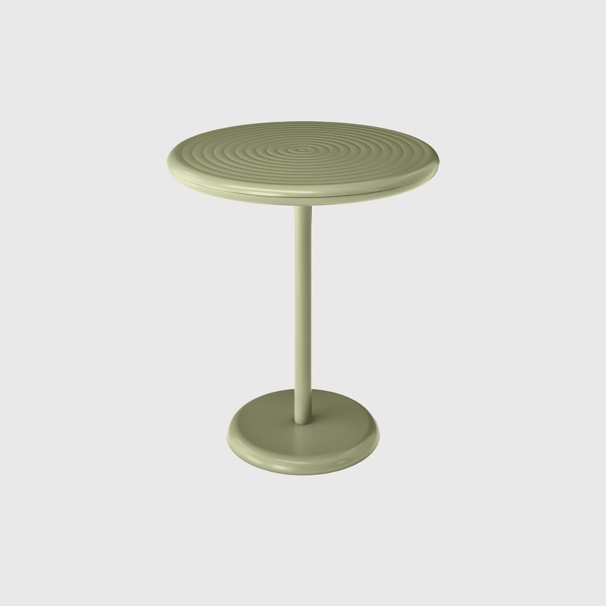 Groove Table, Round, Moss