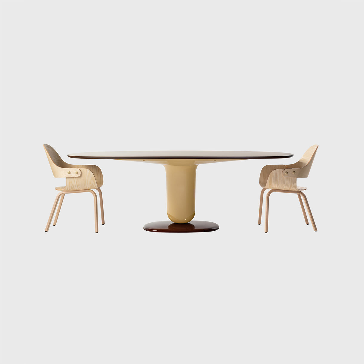 Explorer 5 Dining Table, Multicolour Beige