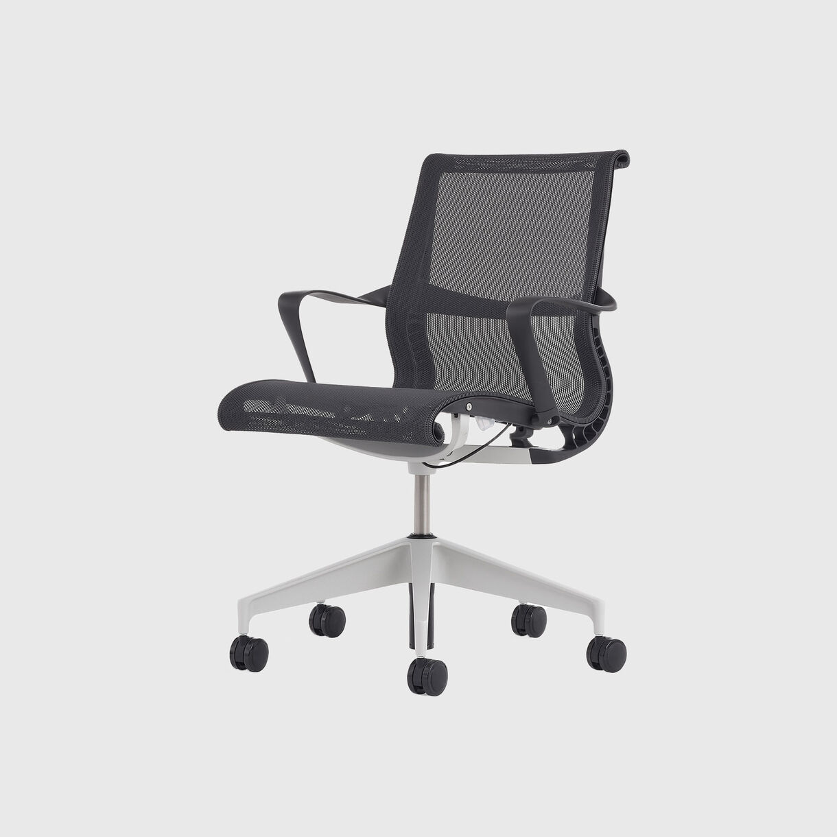 Setu Chair - Graphite Intercept, Graphite Frame, Silver Alloy Base