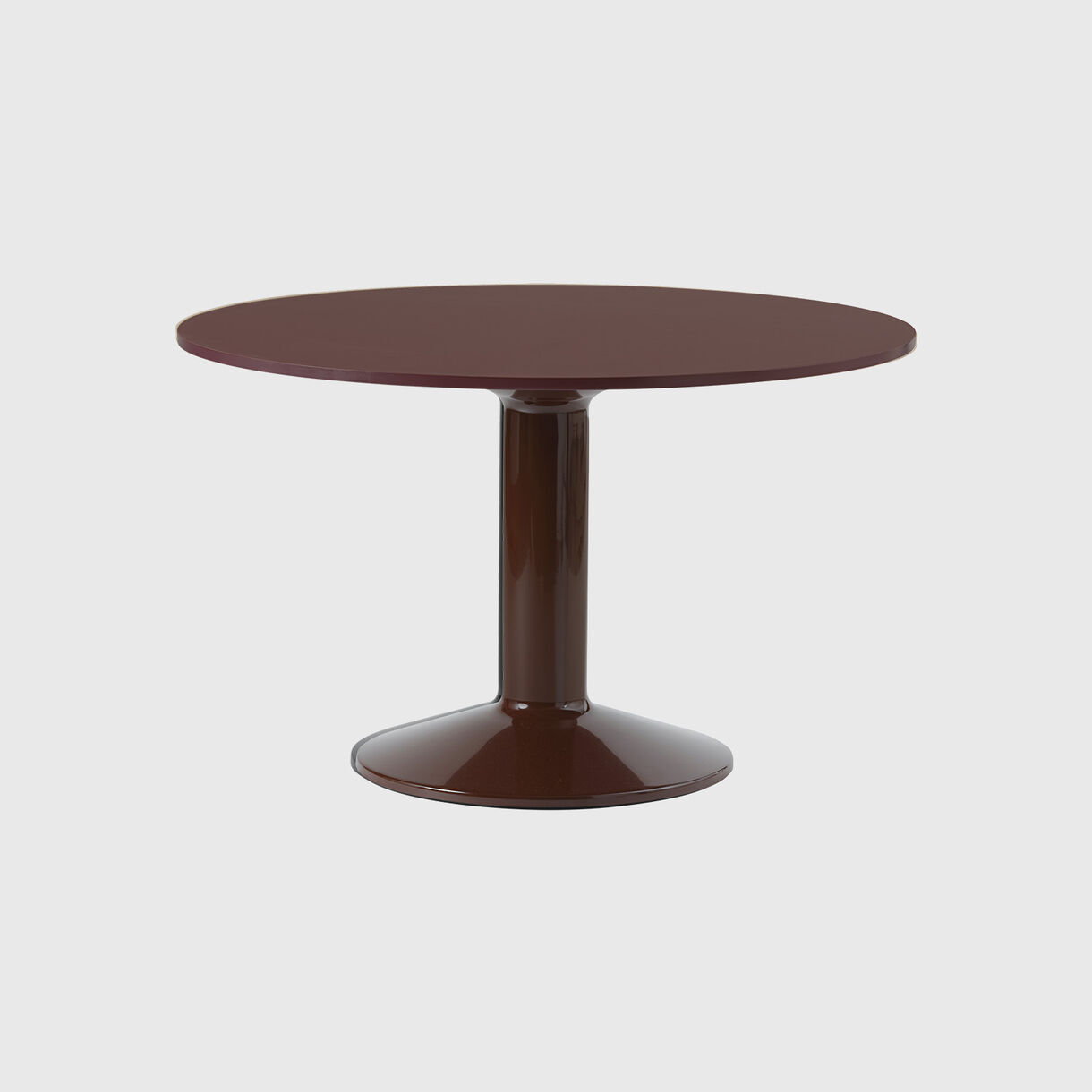 Midst Dining Table, &Oslash; 1200mm, Dark Red