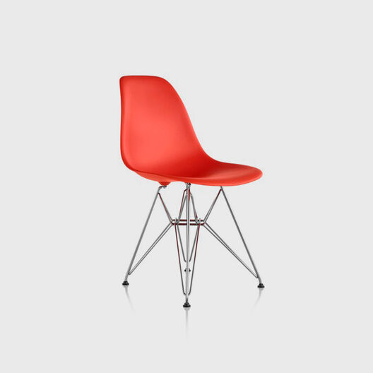 Eames® Moulded Plastic Side Chair, Wire Base