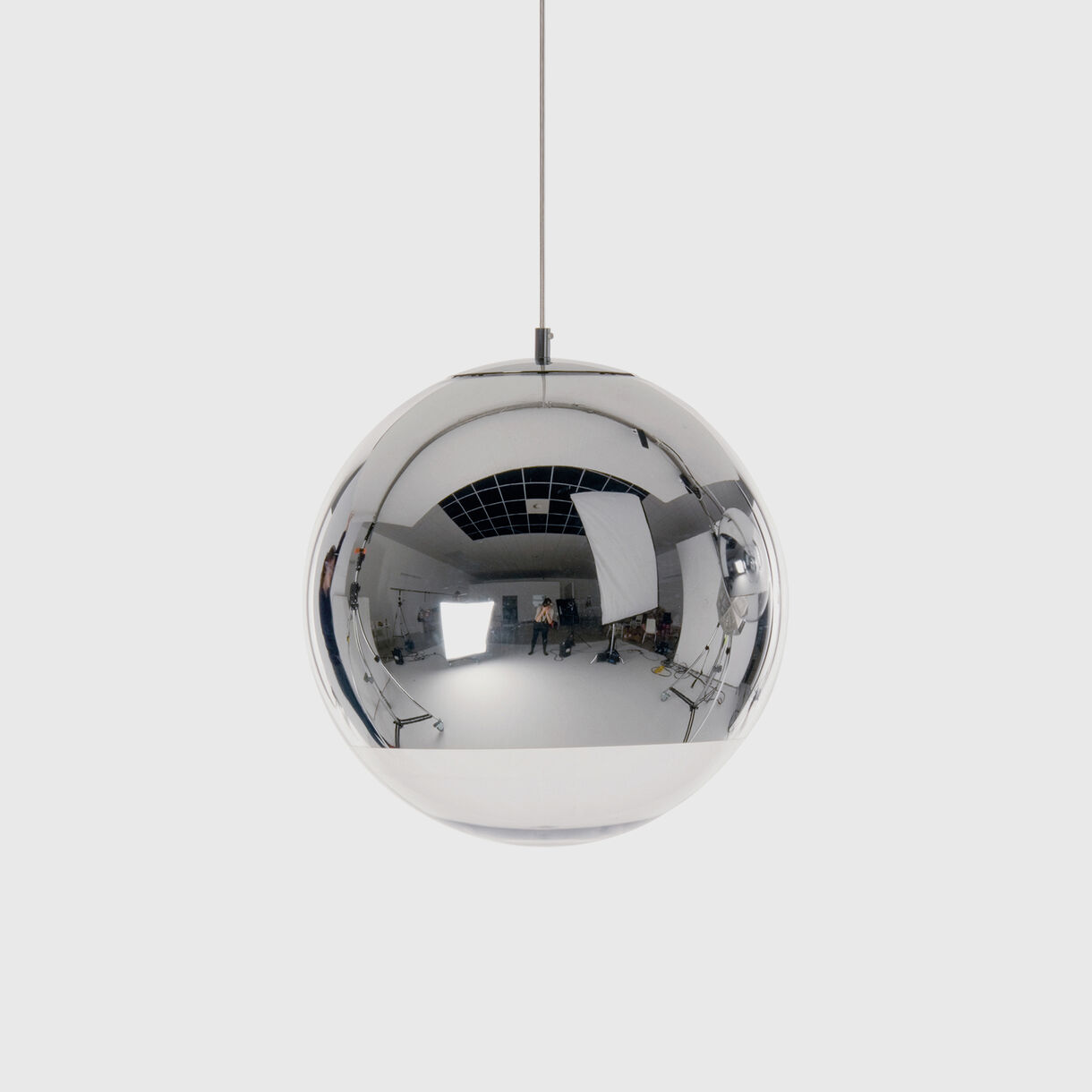Mirror Ball Pendant 400mm, Chrome