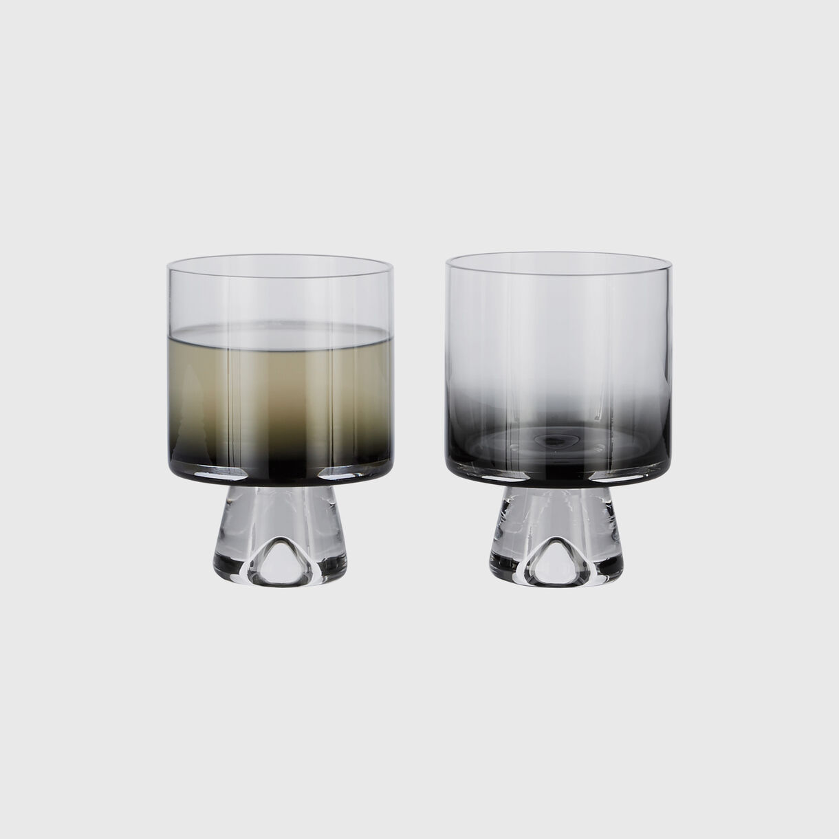 Tank Low Ball Glasses, Black