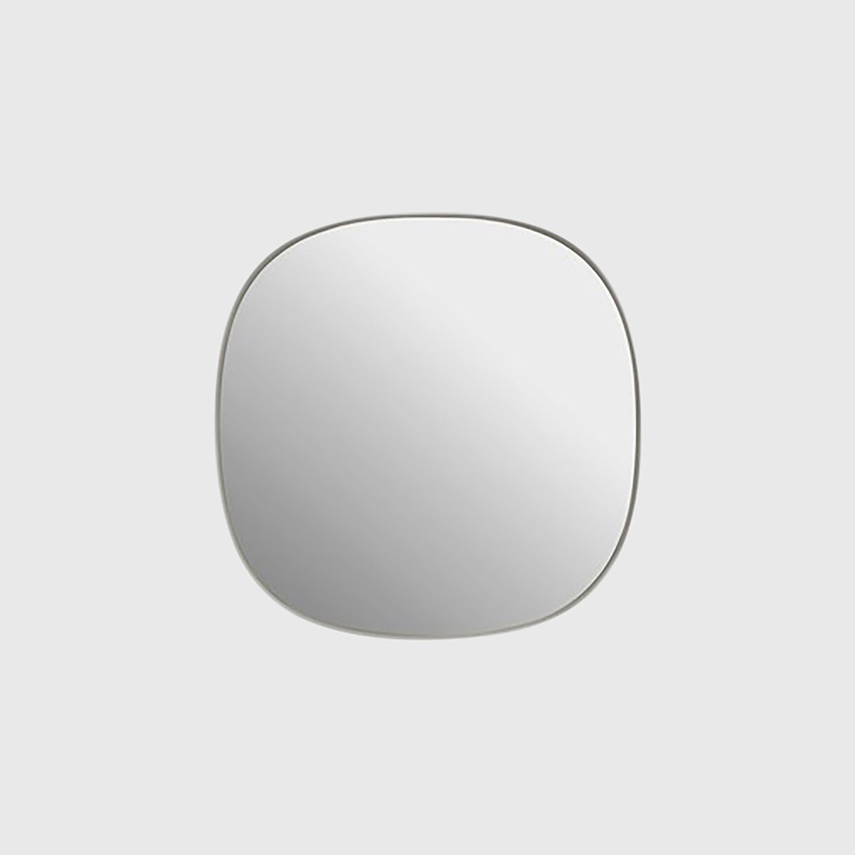 Framed Mirror, Extra Small, Grey