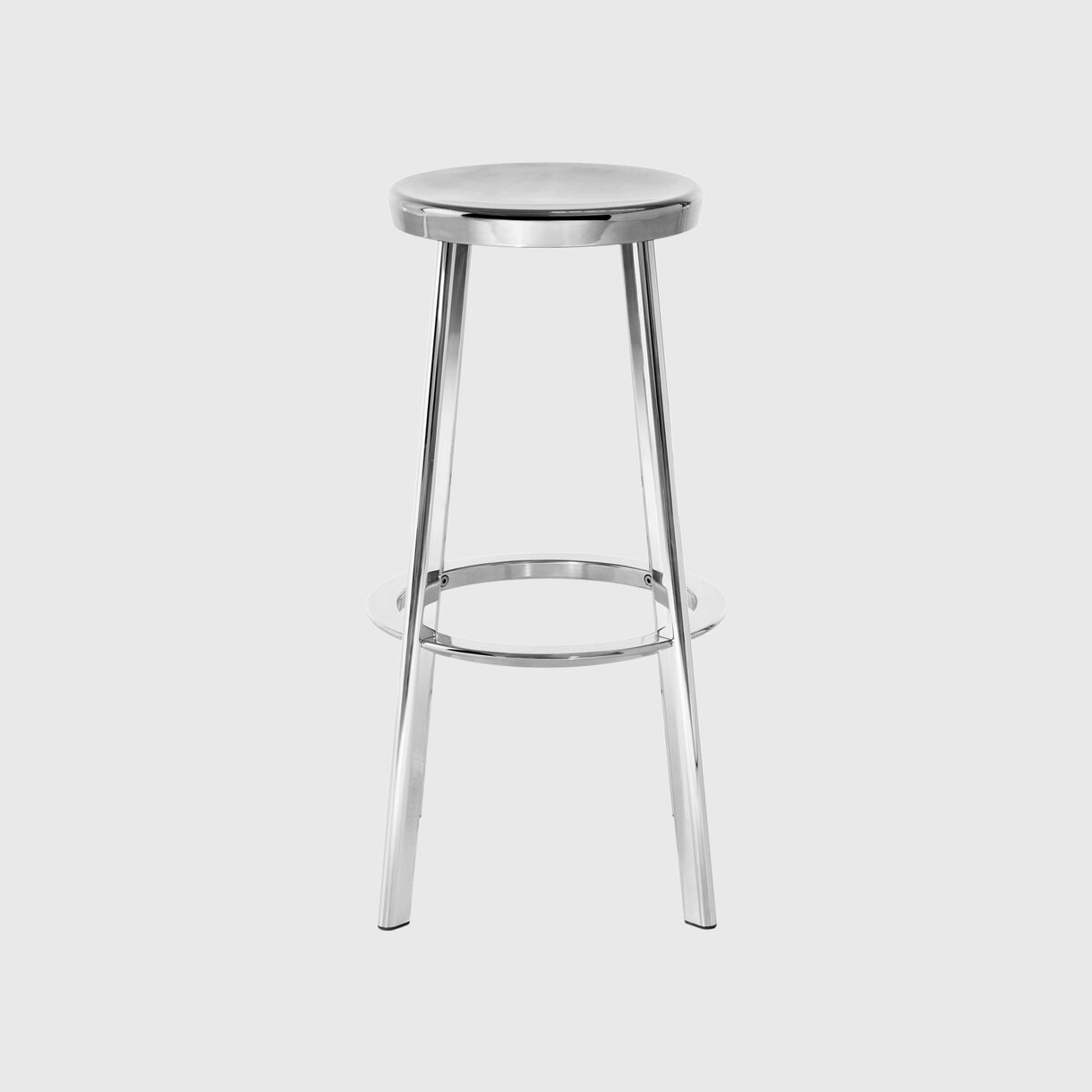 Deja-Vu Stool, Bar, Polished Aluminium