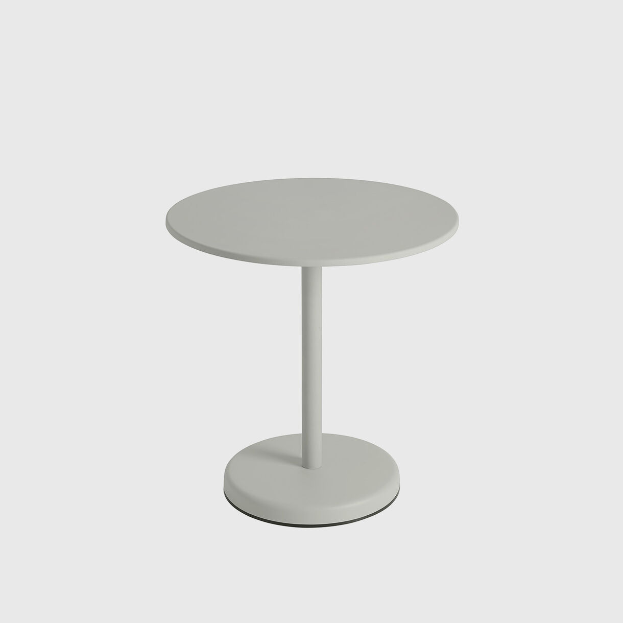 Linear Steel Round Cafe Table, Grey