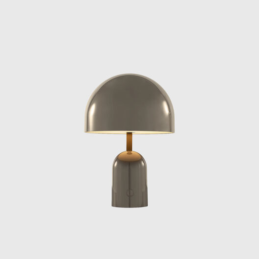 Bell Portable V2 Table Lamp, High Gloss Taupe