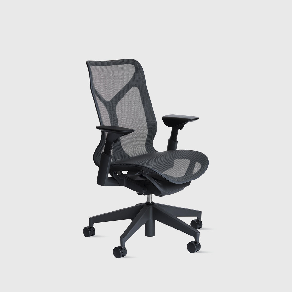 Cosm Chair, Graphite - Mid Back - Adjustable Arms