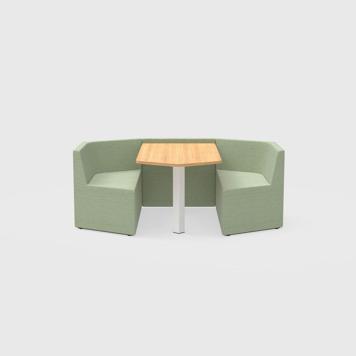 Prisma Work Booth, 2 Person, Low Back