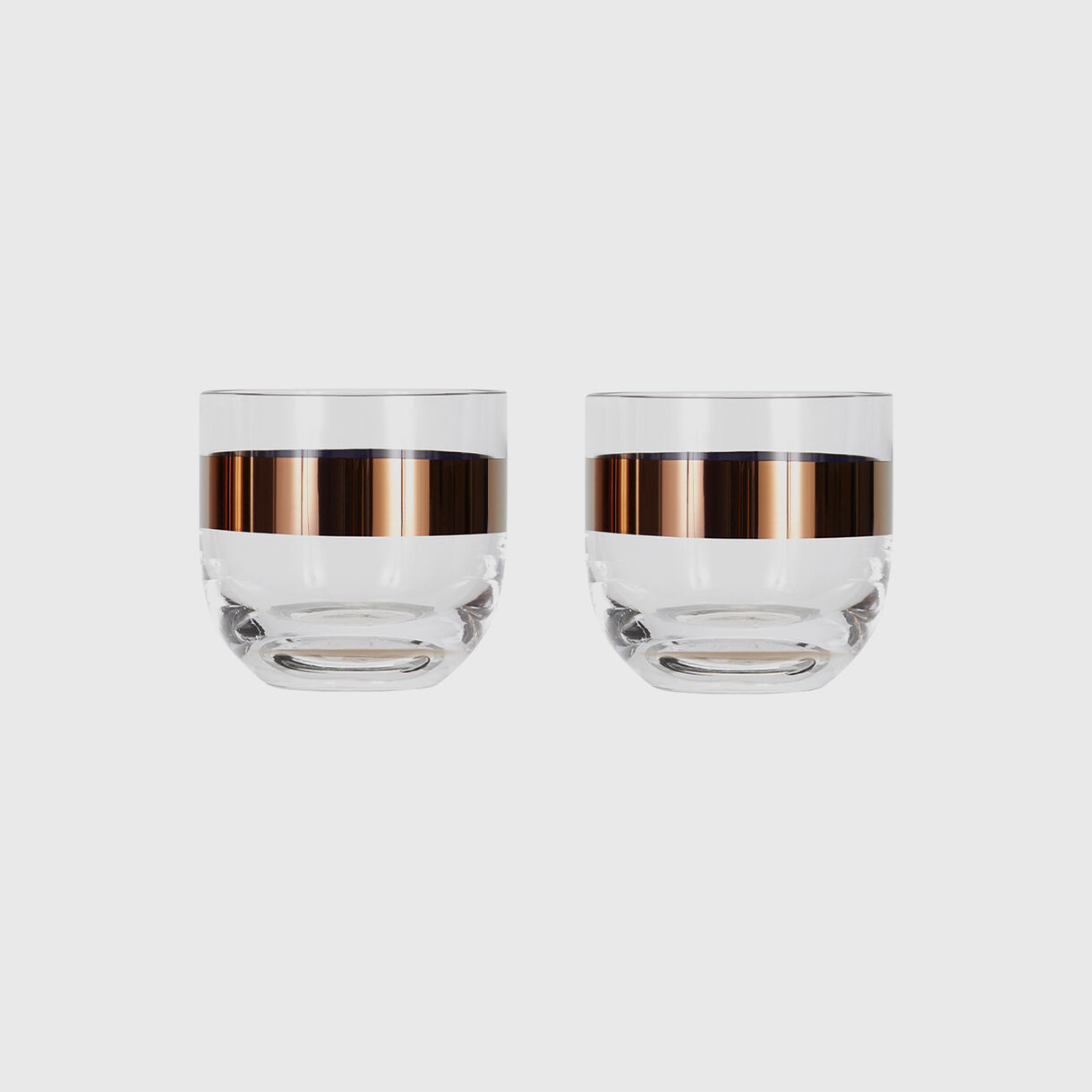 Tank Whiskey Glasses, Copper